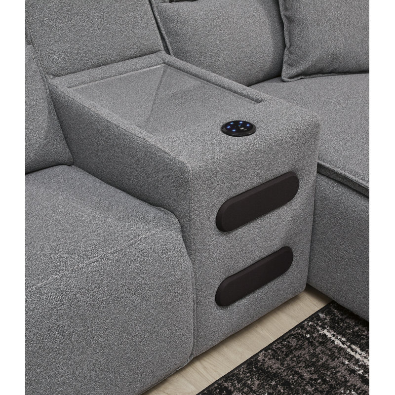 Canapé modulaire inclinable électrique 5 pièces Bodie