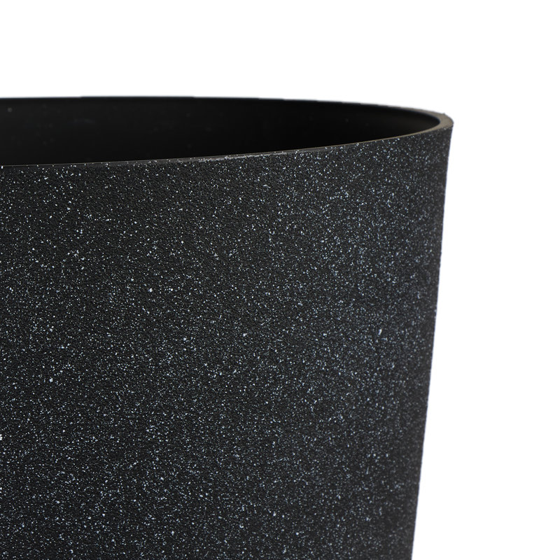 Vondia Pot Planter, 12.13" H x 12.13" W x 12.13" D, Black Sand