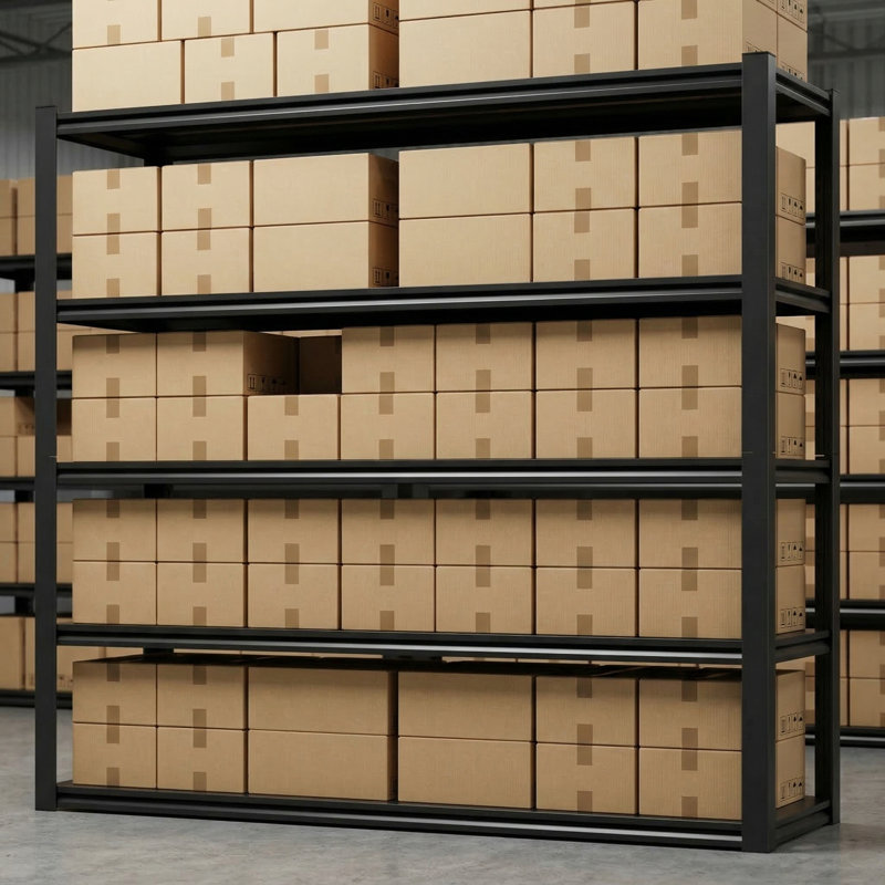 Étagères de rangement robustes en métal pour garage, support de rangement réglable de 48 po x 24 po x 72 po avec capacité de charge totale de 1650 lb, étagère de rangement sans boulons antirouille pour garage