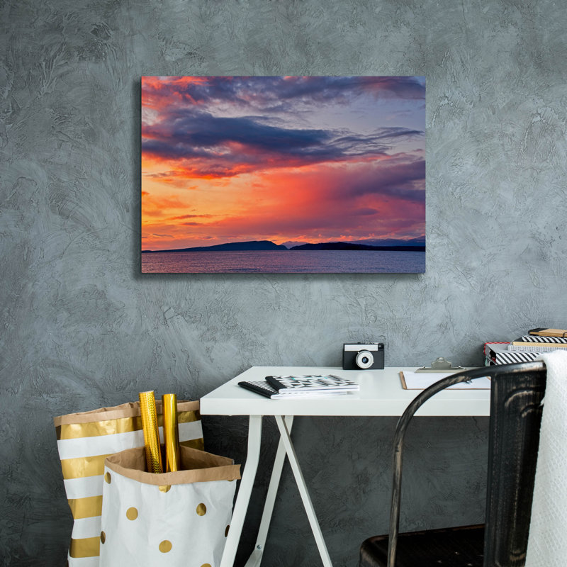  «Sunrise At Goose Spit 60» par Chuck Burdick, art mural sur toile, 26 po x 18 po, H 18 po x l 26 po