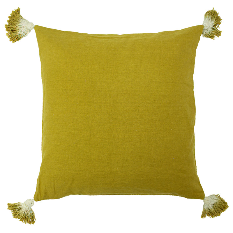 Square Cushion, Moss, Feathers