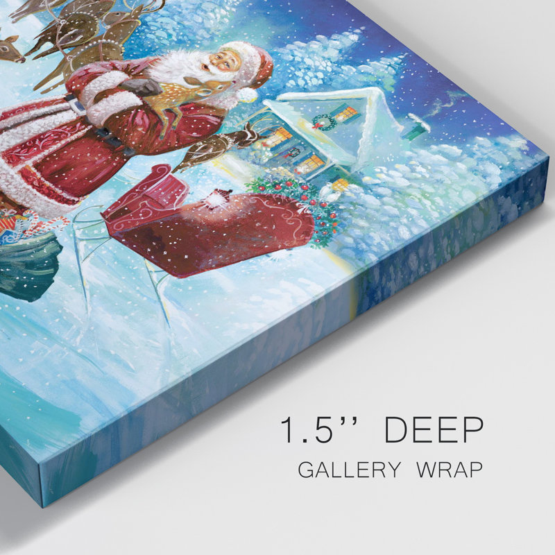 Toile tendue avec châssis North Pole Premium - prête à être accrochée, H 36 po x l 24 po x P 1 po