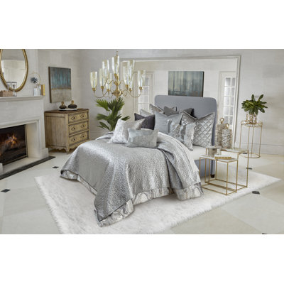 Ensemble de courtepointe en velours Sayra