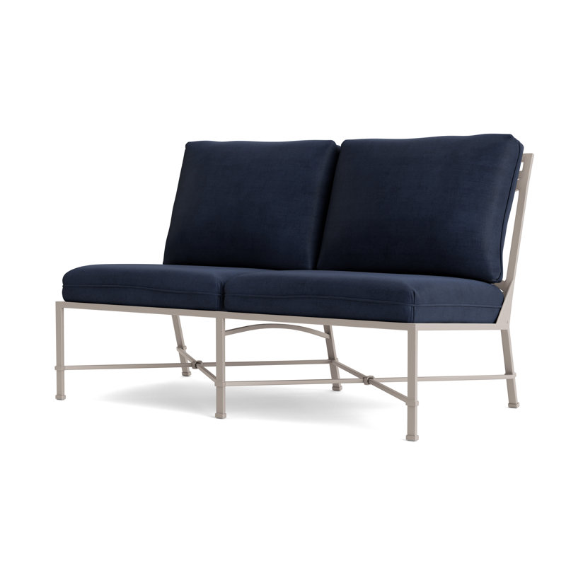 Venetian Outdoor 2 - Seat Loveseat, Dove, Fusion Neptune