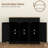 40" Distressed Black Sideboard – Rustic Coffee Bar & Storage Cabinet-793534990