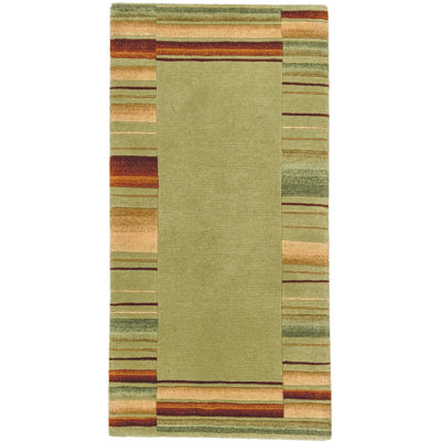 Tapis de couloir olive Jahiem