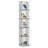 5-Tier Display Cabinet With Flip Up Door, Curio Cabinet Collection Display Shelf Showcase Bookcase-1307786177-1307785791
