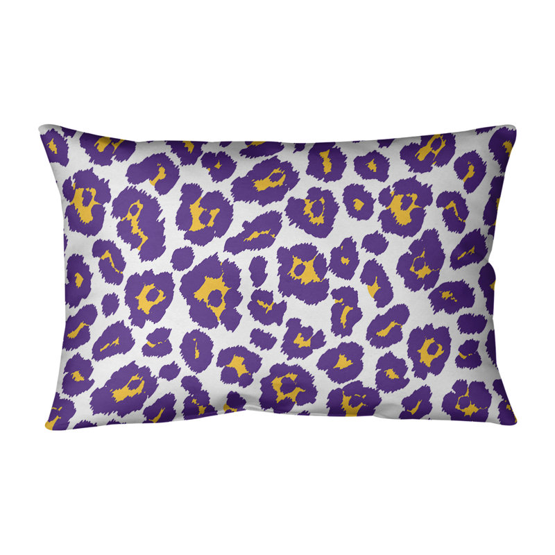 Housse de coussin rectangulaire Minnesota football, Simili daim, Blanc