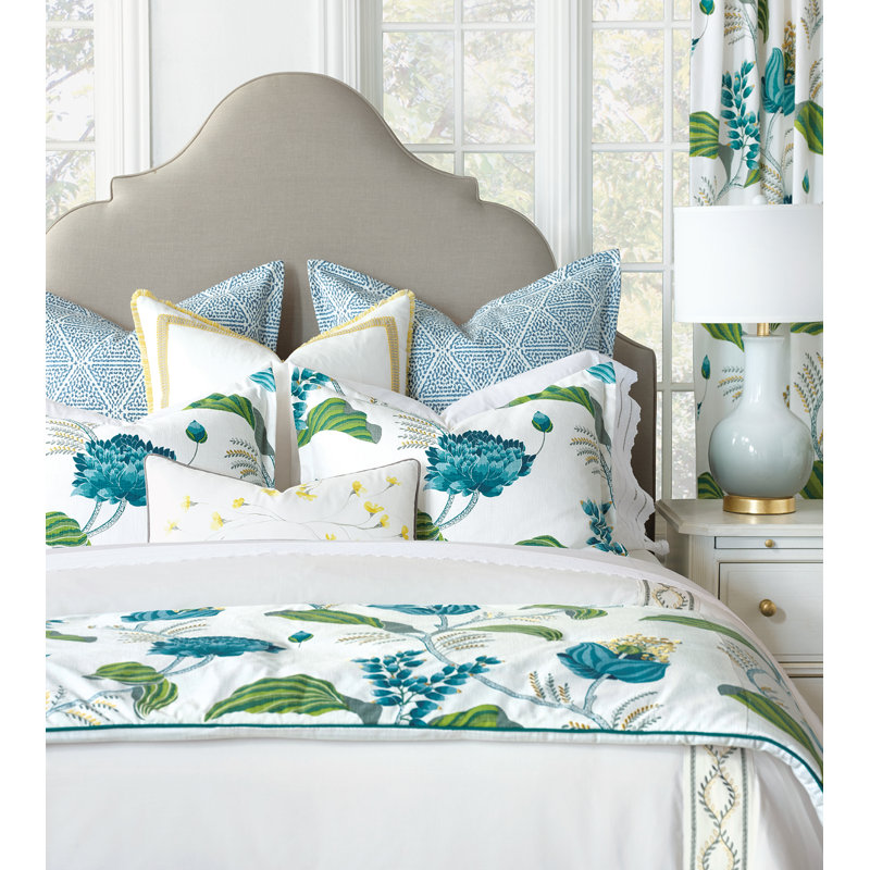 Housse de couette blanche 100% coton Wren, Housse de couette très grand super