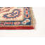 Tapis unique rouge / bleu en laine noué à la main de style Gazni des années 2010 de 4 pi 11 po x 6 pi 7 po Qaiden