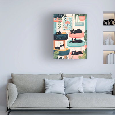 Bolog Andreas Magnusson Cat House Canvas Art