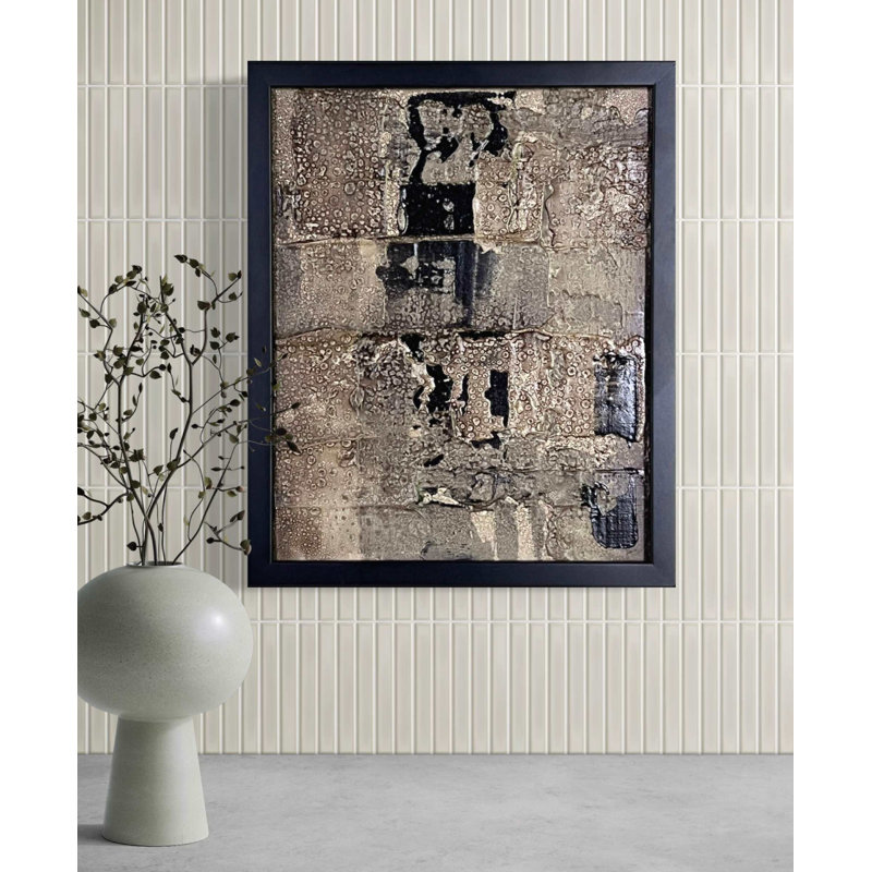 Basalt No. 1 - Original Mixed-Media Abstract Painting by J. Kent Martin