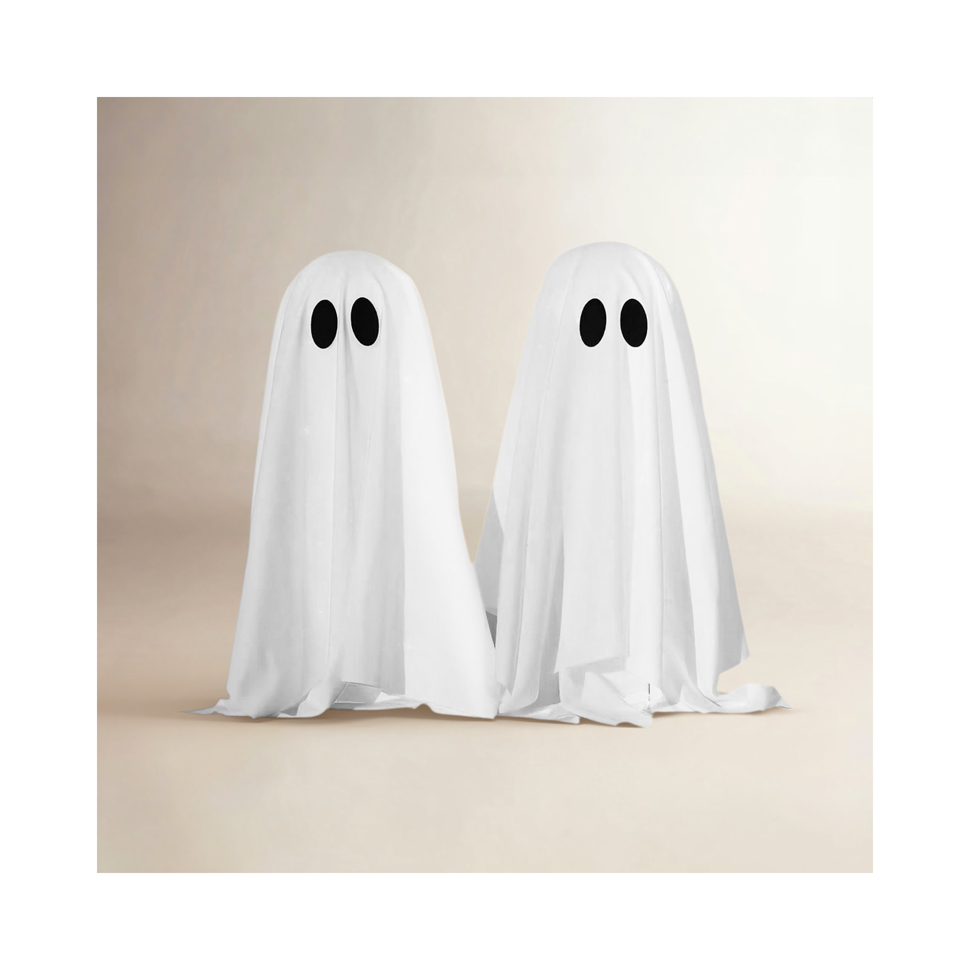 Halloween Decorations -2 Packs Spooky Ghosts With String Lights-Scary Ghost For Halloween Decor Indoor Party Home Table Room Kitchen And Fireplace Decor