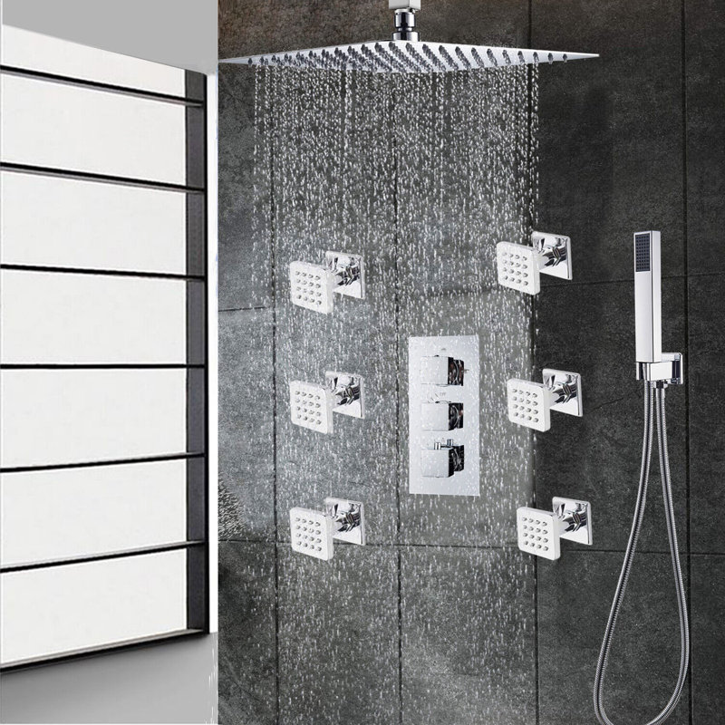 Thermostatic All-In-One Kit with Rough in-Valve