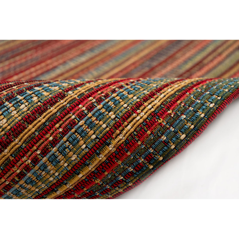 Tapis safran intérieur / extérieur Waller, Rectangle 6 pi 6 po x 9 pi 4 po