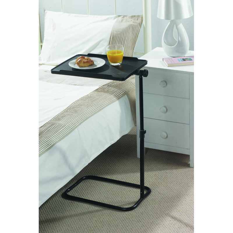 Height Adjustable C-Shaped Pivoting Bedside Side Table