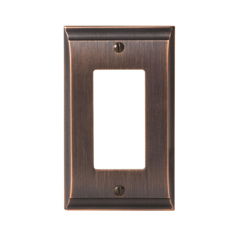 Candler 1-Gang Rocker Wall Plate, Oil-Rubbed Bronze