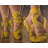 Contemporary Yellow Synchronized Ballerinas Polyester Placemat