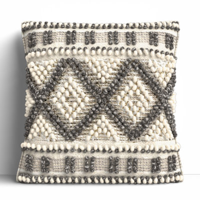 Reni Geometric Cotton Reversible Throw Pillow