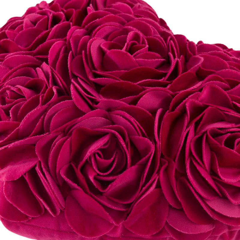  Housse de coussin 3D Flower, Rouge rose