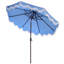 Parasol à franges inclinables 108 po Winnie-606380129