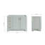 42" Single Bathroom Vanity Base only-666643124