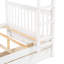 Lit superposé blanc avec rangement et deux tiroirs pour un sommeil confortable-2031550297