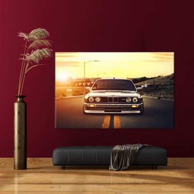 Stylish 3D Car-Themed Canvas Poster Ideal for Enhancing the Ambiance of Living Rooms Boy's Rooms or Garages