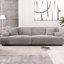 Gris 3 velours côtelé, nuage confortable carré pour la décoration intérieure et le salon, confort moderne