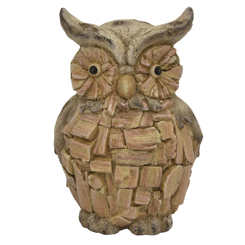 Drayton Bird Plastic Garden Statue, Brown