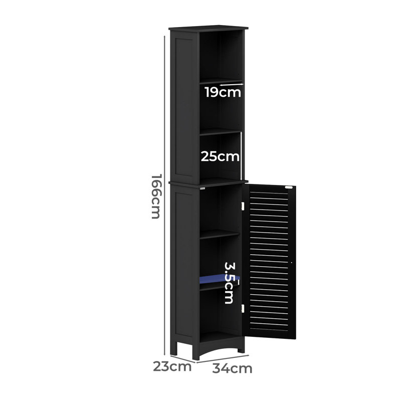 Bathroom Cabinet, Black