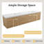 Meuble-lavabo double 84 po avec comptoir double blanc