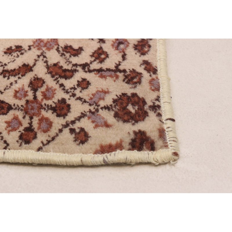 Tapis ivoire Melis Vintage 3 pi 3 po x 6 pi 1 po
