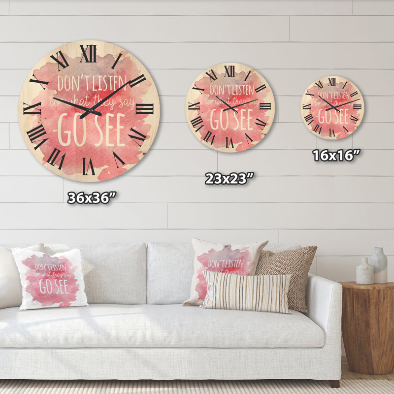 Horloge murale en bois, Grand
