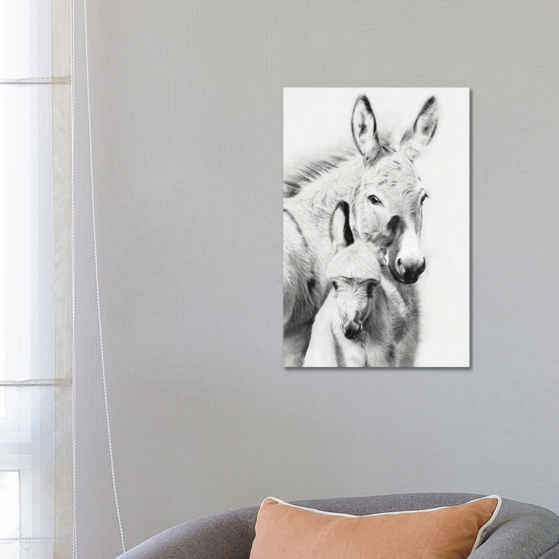 Donkey Portrait V by PHBurchett - Wrapped Canvas Gallery-Wrapped Canvas Giclée, 66.04 cm H x 45.72 cm W x 3.175 cm D