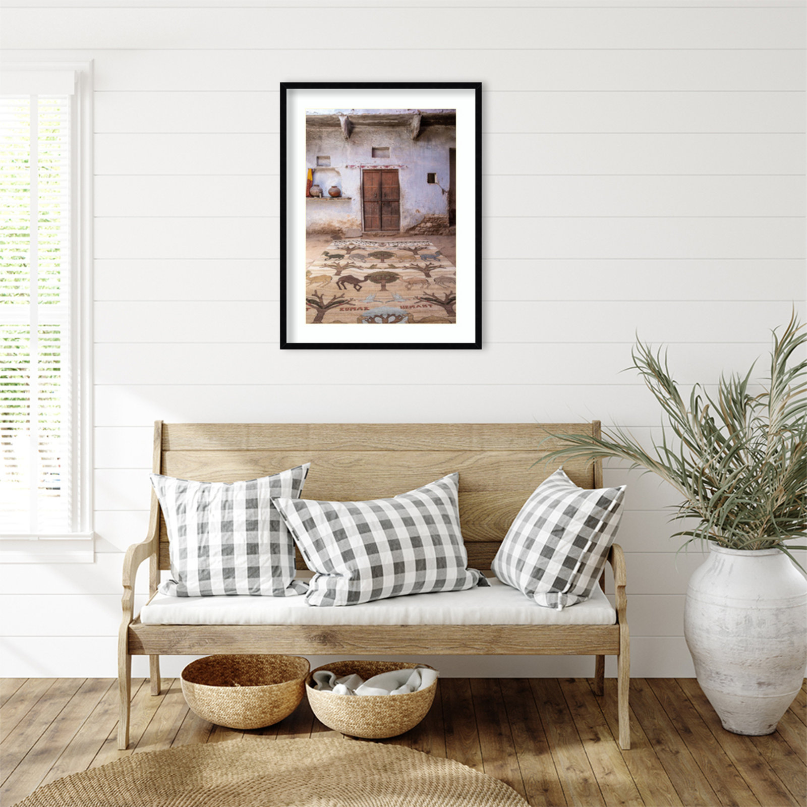 Daisey "Magic Carpet" Print, Black Framed, 33" H x 25" W