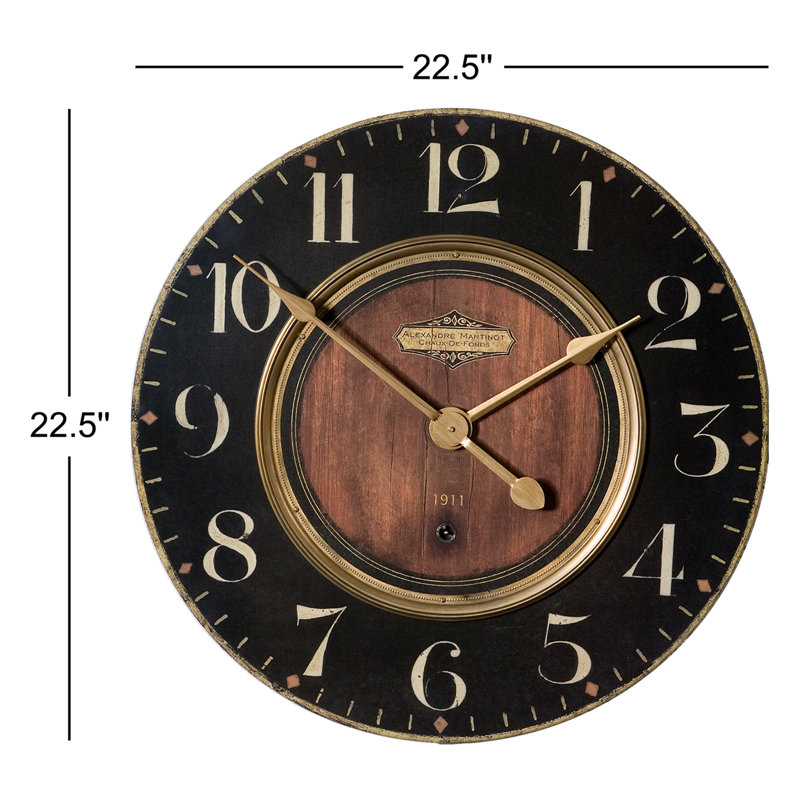Sasheer Wood Wall Clock