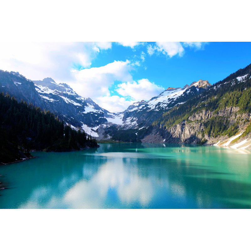 Blue Glacier Lake - Wrapped Canvas Print, 30cm H x 46cm W x 3.8cm D