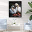 Swans Romantic Portrait I - Swans Animal, reproduction d'art sur toile-97170401-97170402