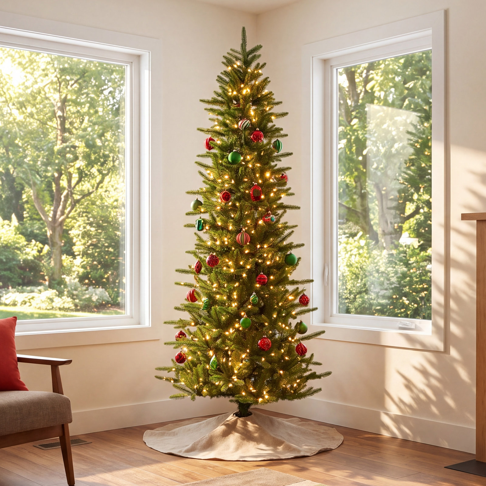 Carmel Pine Pre-Lit Tree, 108" H