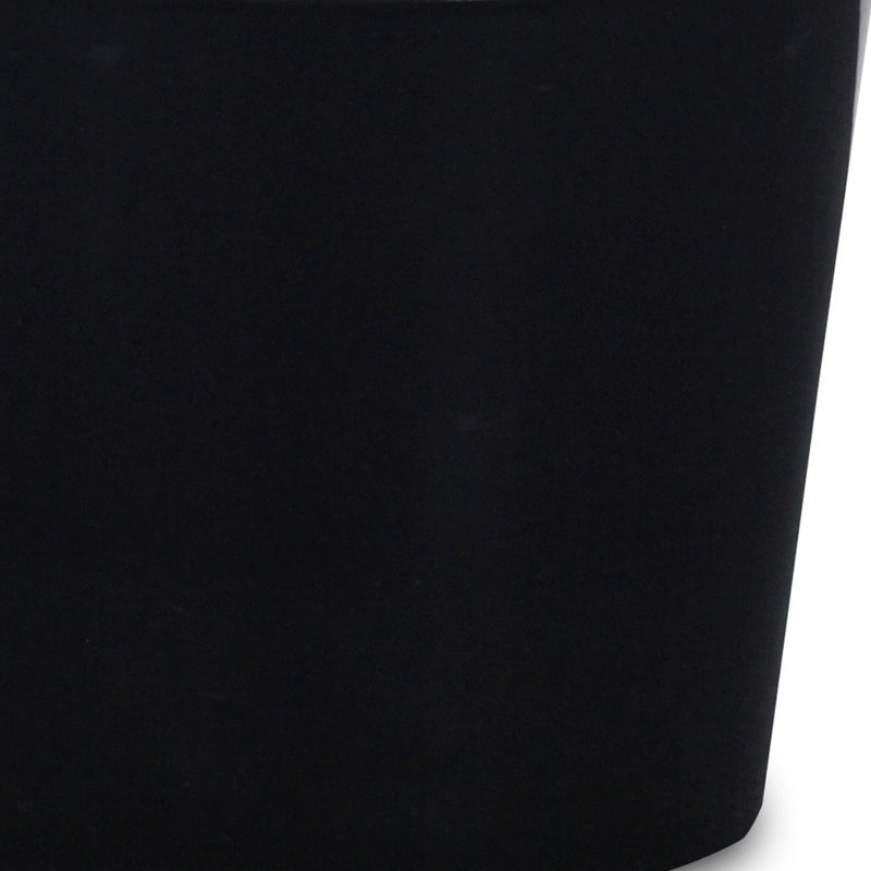 Pot à fleur rond d'intérieur et extérieur en plastique recyclé 6 po