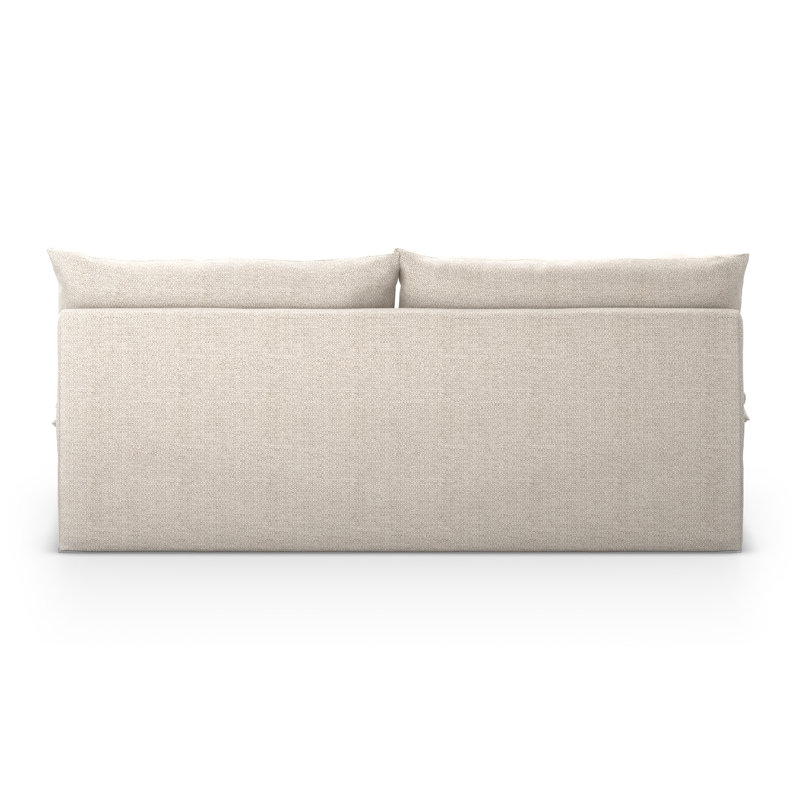 Jovian 72'' Wide Aluminum Loveseat with Cushions, Faye Sand