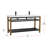 Raya 60'' Double Bathroom Vanity with Resin Top-1877693720