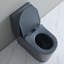 Toilette grise à une pièce à chasse double siphon KDK Home