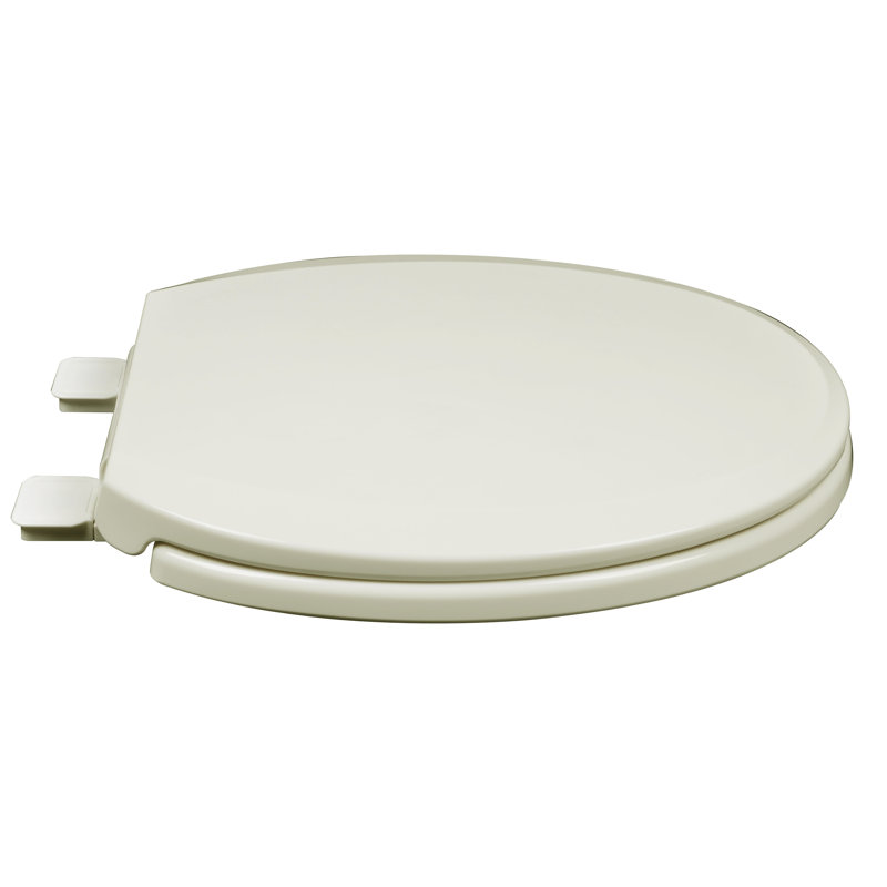 Round Toilet Seat and Lid, Biscuit/Linen