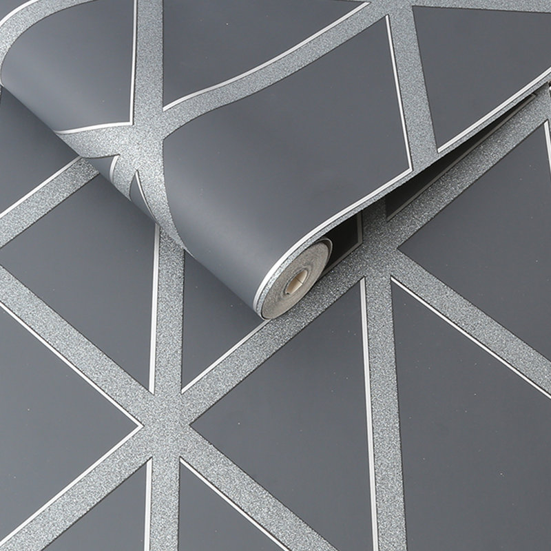 Rouleau de papier peint texturé gris anthracite l 33 pi x l 20 po Decadence