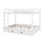 Bunk Bed With Ladder And Trundle, Solid Wood Bunk Bed For Kids Adults Teens Bedroom-1896158255