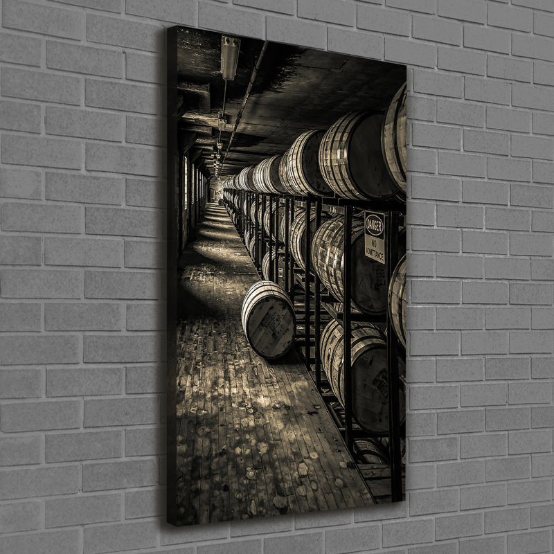 Bourbon Barrels - Wrapped Canvas Print