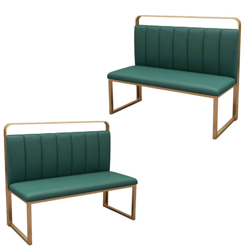 Banc rembourré en similicuir Light Luxury
