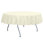 Ultimate Textile - Embroidered Pintuck Taffeta Round Tablecloth Ivory Cream